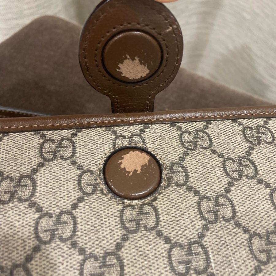 GUCCI Retro經典帆布斜背包 防潑水PVC-22
