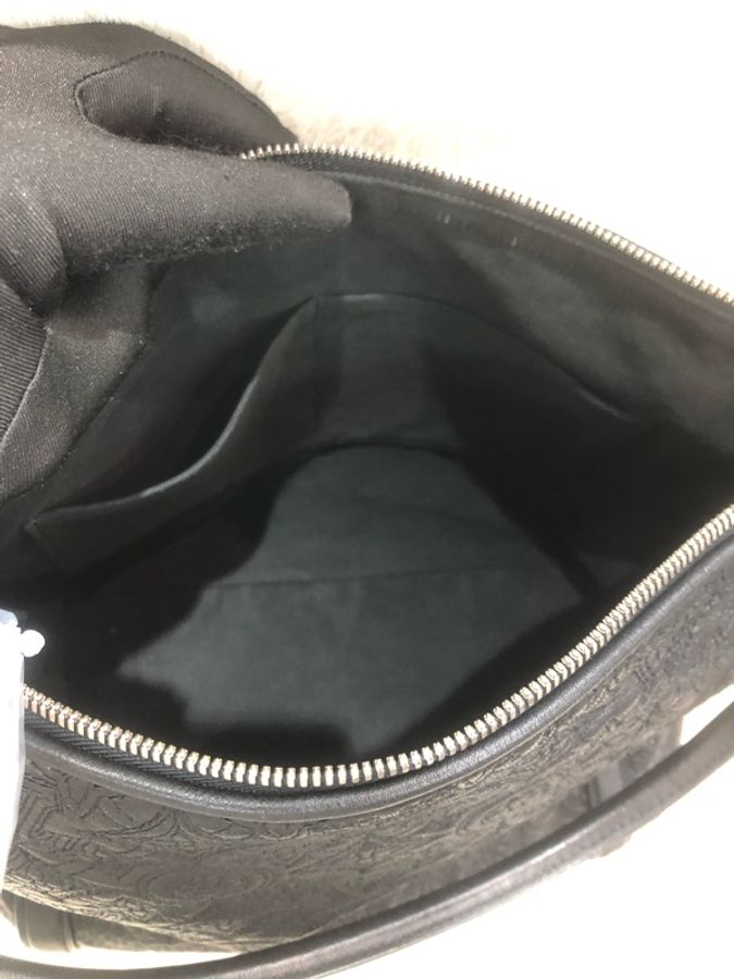 LV 路易威登 黑色全皮老花 手拎上肩包-18