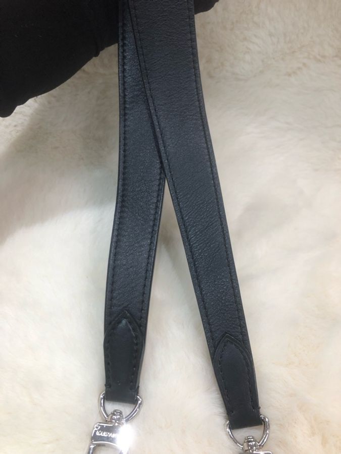 LV 路易威登 黑色全皮老花 手拎上肩包-29