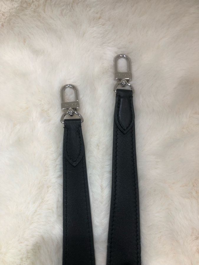 LV 路易威登 黑色全皮老花 手拎上肩包-32