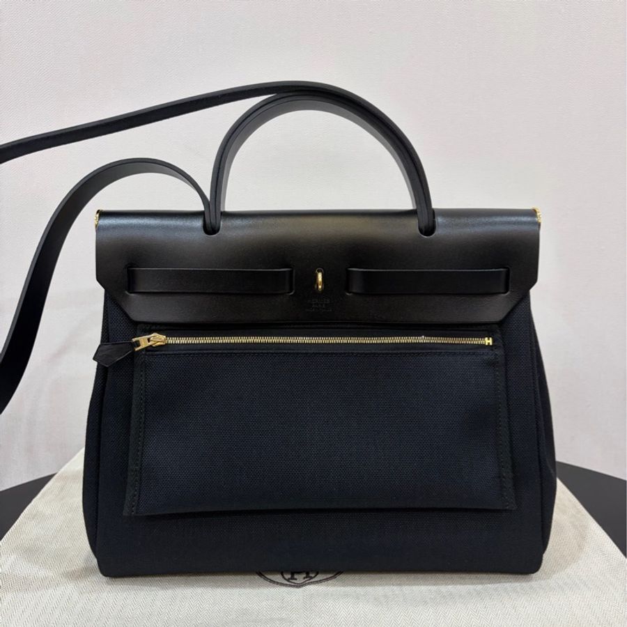 Hermes/愛馬仕 herbag31黑金 B刻-1