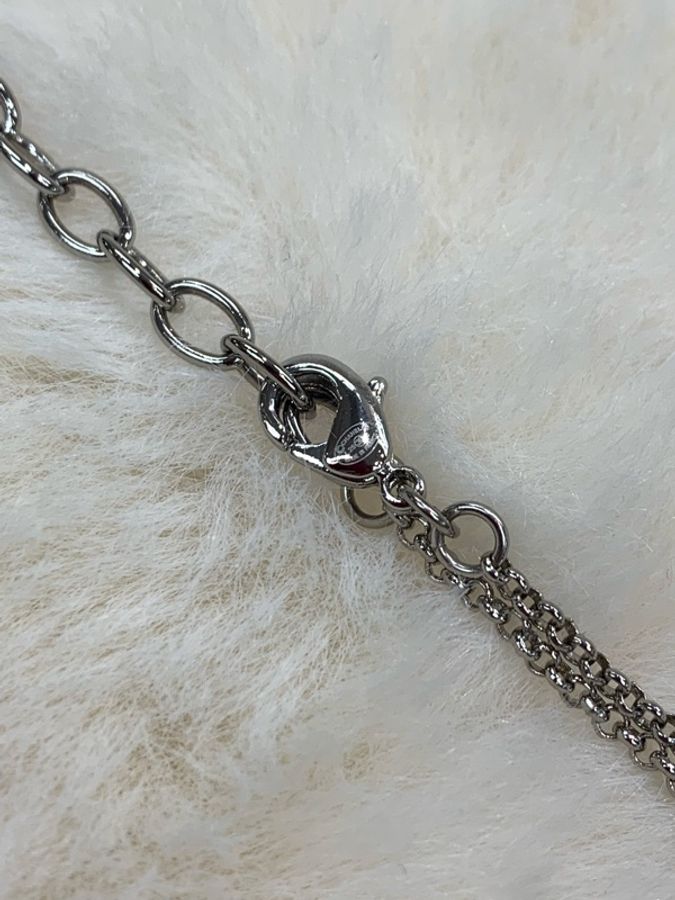 Chanel 香奈兒 銀色羽毛、珍珠、CC logo 頸鏈-6