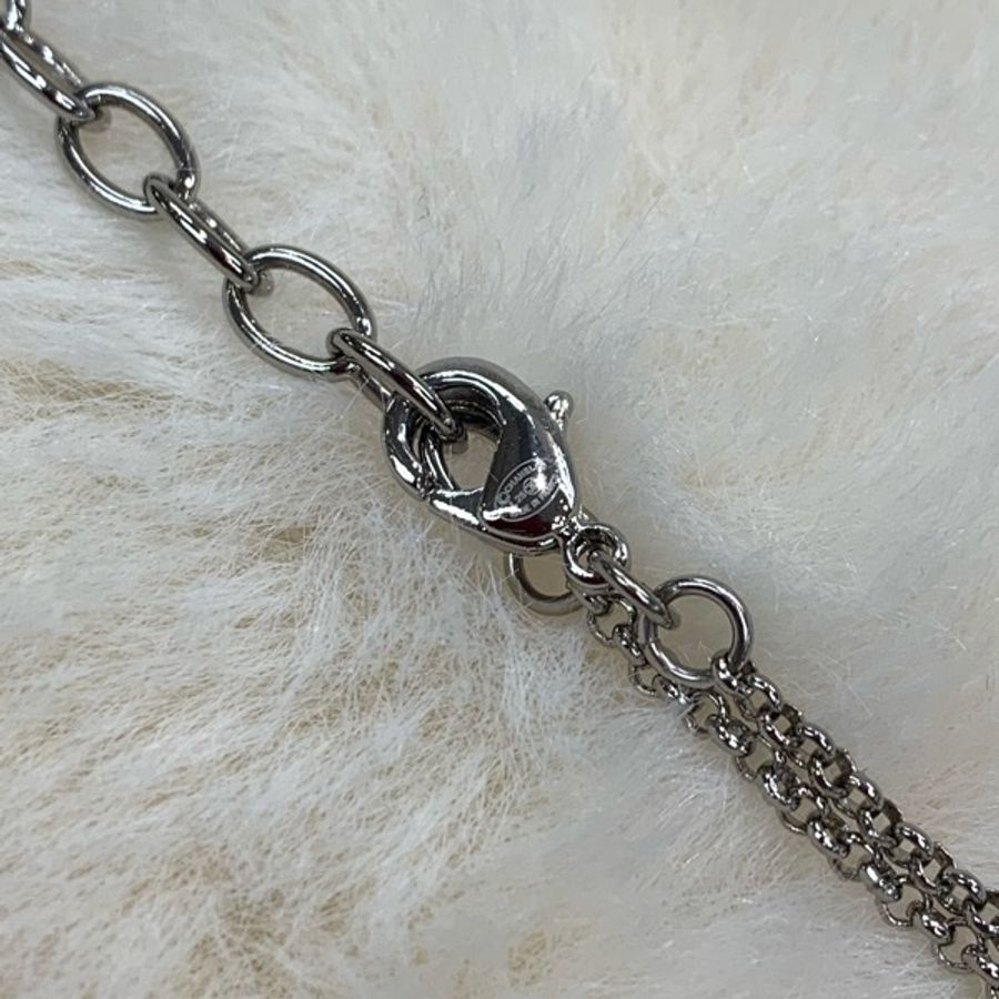 Chanel 香奈兒 銀色羽毛、珍珠、CC logo 頸鏈-15