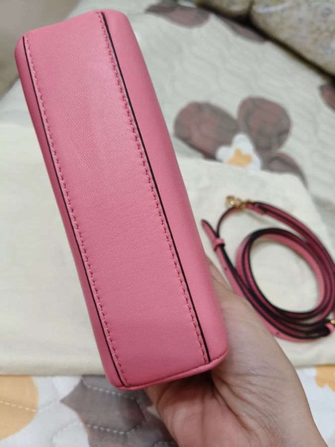 Fendi 粉色Micro peekaboo(附防塵袋) 手提肩背兩用包-3