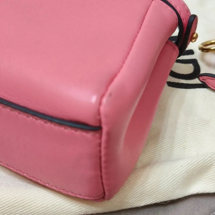 Fendi 粉色Micro peekaboo(附防塵袋) 手提肩背兩用包-18