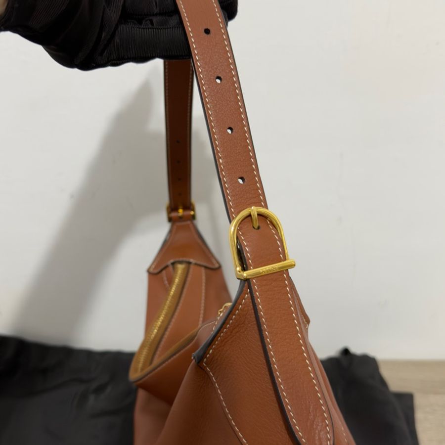 🤎Celine Romy 中號 hobo 焦糖棕🤎 二手閒置-15