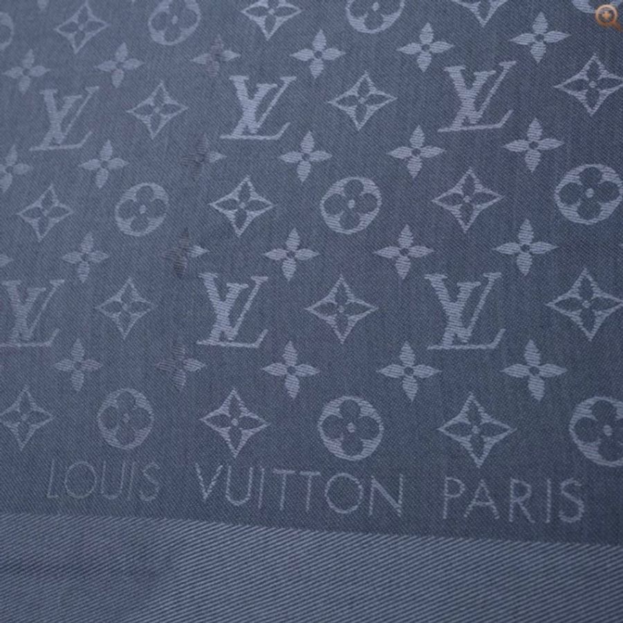 LV 絲質圍巾深藍色(牛仔色) Chale-2