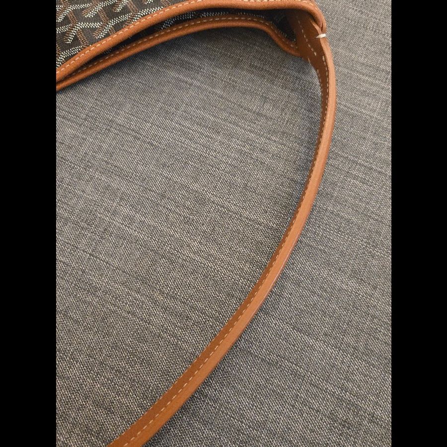 Goyard 愛心塗鴉 hobo 黑棕色 肩背包 雙面可以背 就像一次擁有兩顆包-9