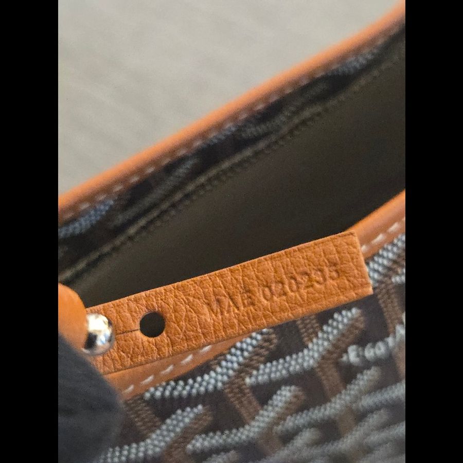 Goyard 愛心塗鴉 hobo 黑棕色 肩背包 雙面可以背 就像一次擁有兩顆包-13