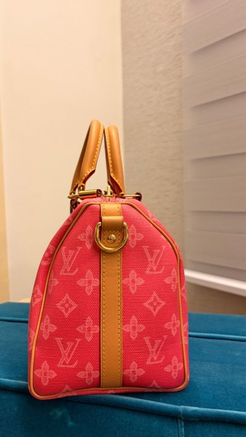 LV Speedy 25 粉色 130年紀念限量款 很新-2