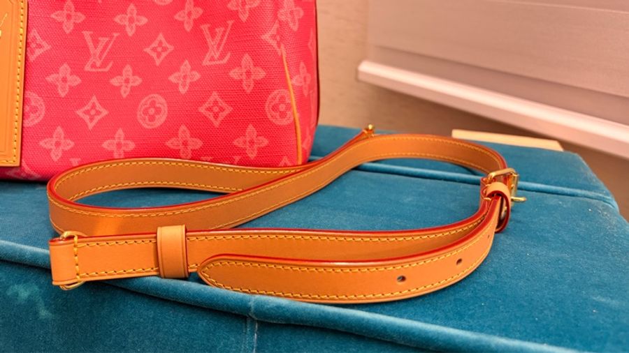 LV Speedy 25 粉色 130年紀念限量款 很新-6