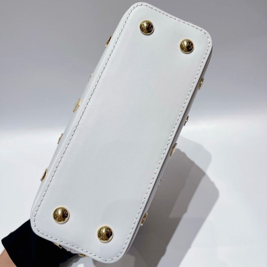 路易威登 Louis Vuitton 村上隆聯名Capucines mini白三彩卡普辛手提包單肩包斜挎包-6