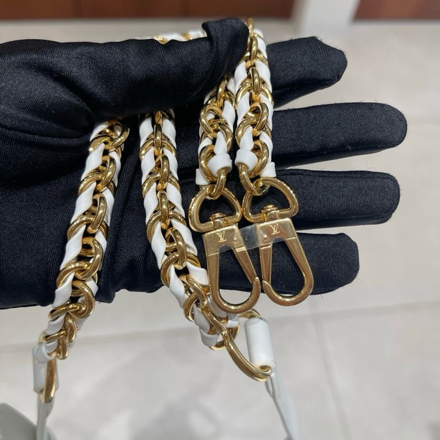 路易威登 Louis Vuitton 村上隆聯名Capucines mini白三彩卡普辛手提包單肩包斜挎包-8