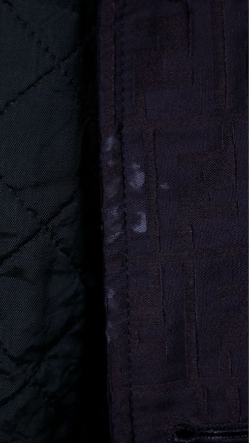 Fendi老花满印zucca黑金棉服外套-39