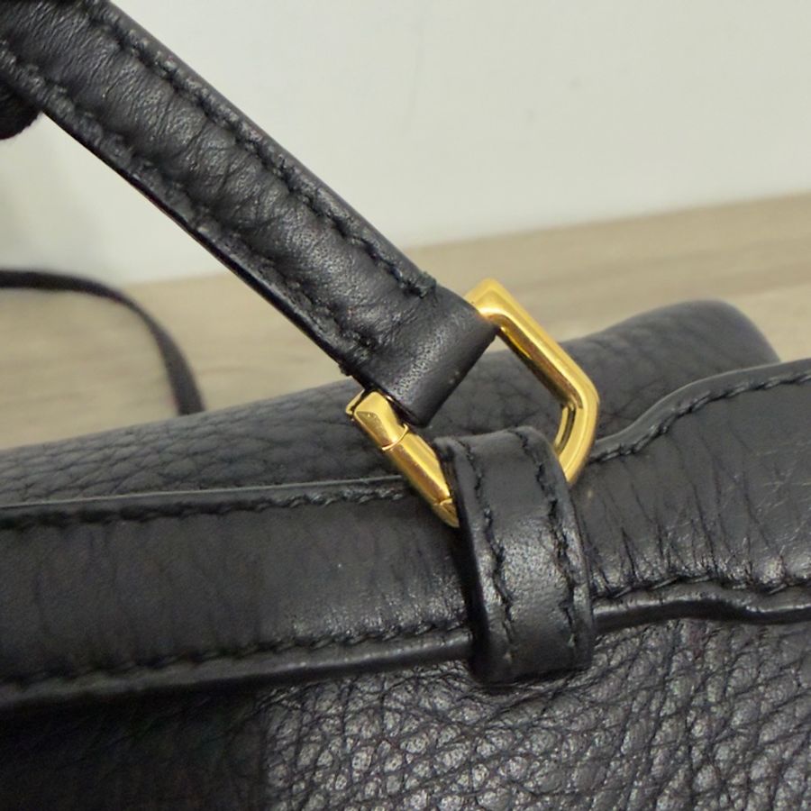 🖤Loro Piana LP23.5 黑金雙肩背包🖤 二手閒置-31