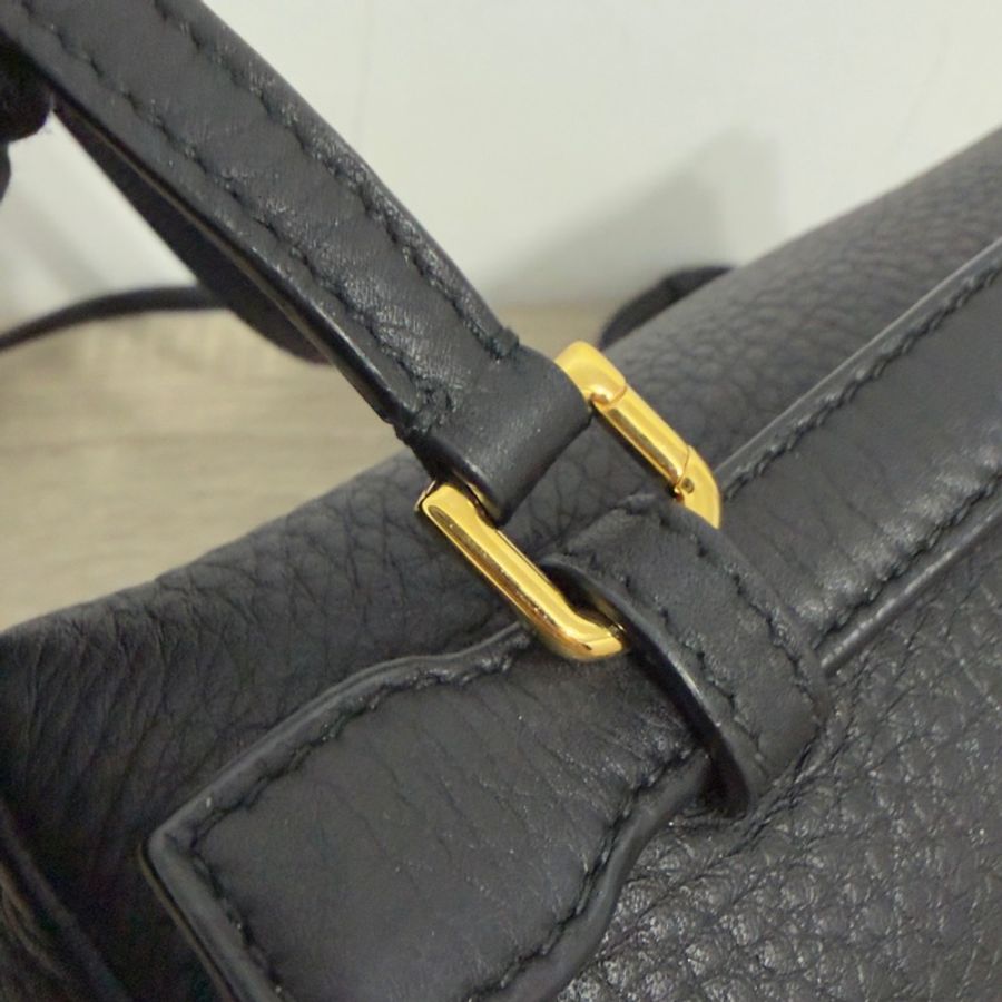 🖤Loro Piana LP23.5 黑金雙肩背包🖤 二手閒置-33