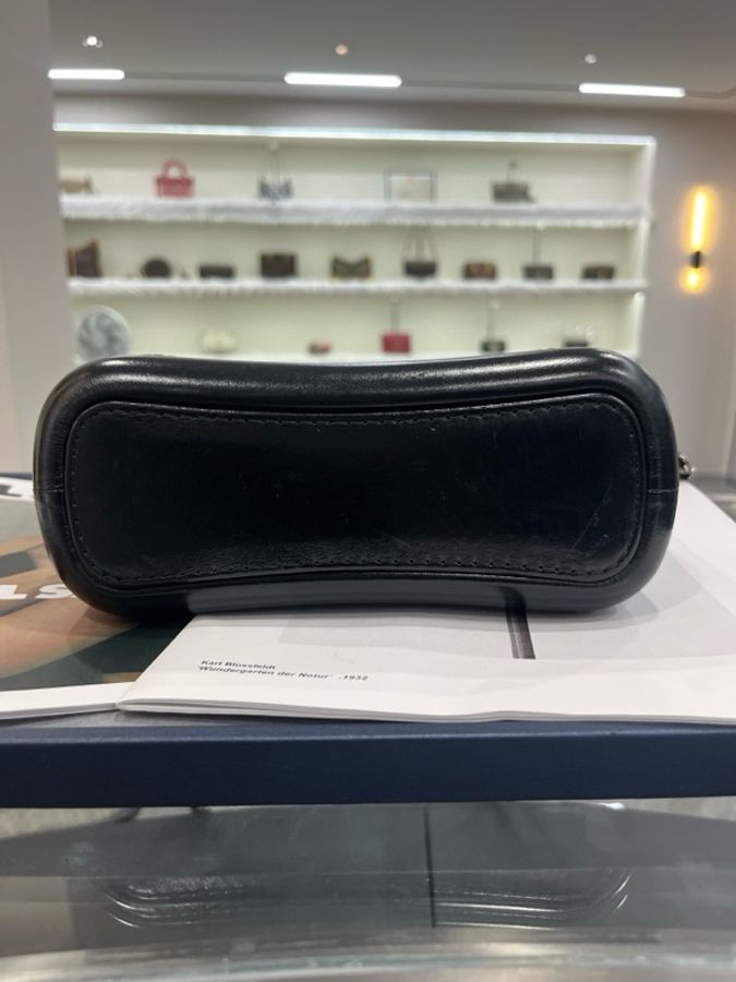香奈兒/Chanel 黑金牛皮菱格小號流浪包-4