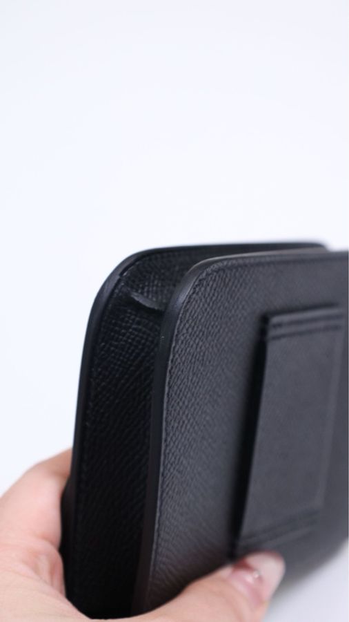 Hermes Constance Slim黑银扣epson皮手拿包-9