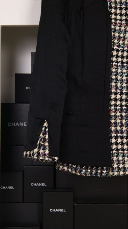 Chanel 06年彩色粗花呢羊毛四口袋上衣外套-16