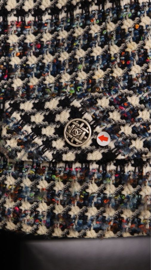 Chanel 06年彩色粗花呢羊毛四口袋上衣外套-41