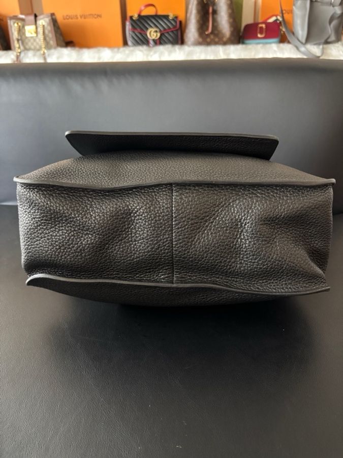 愛馬仕 Hermes Marwari hobo水桶托特 黑銀框P刻。-4