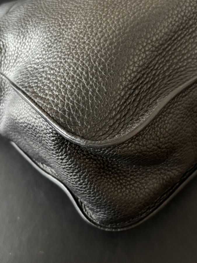 愛馬仕 Hermes Marwari hobo水桶托特 黑銀框P刻。-7