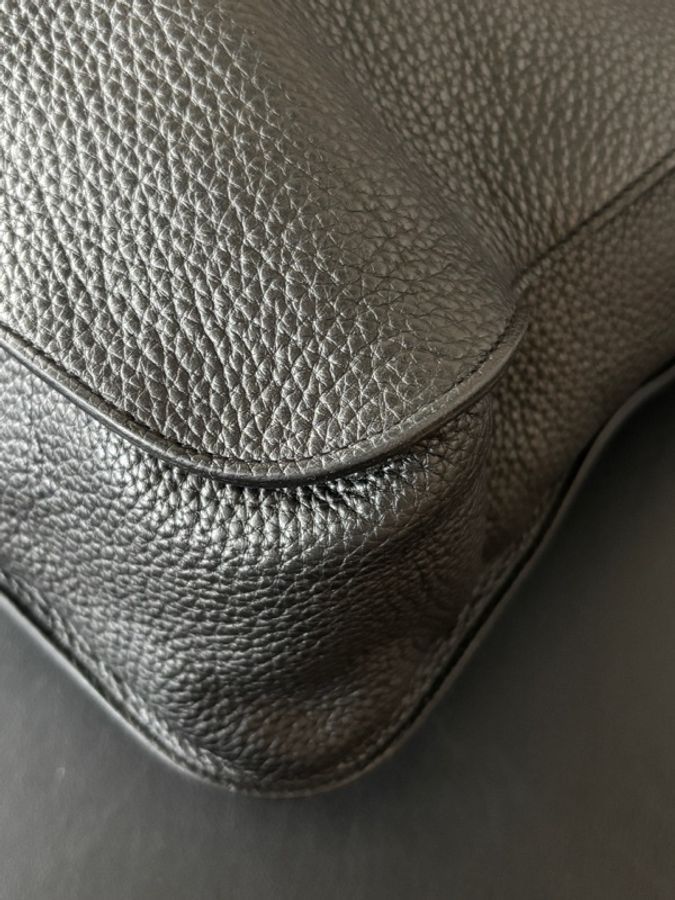 愛馬仕 Hermes Marwari hobo水桶托特 黑銀框P刻。-8