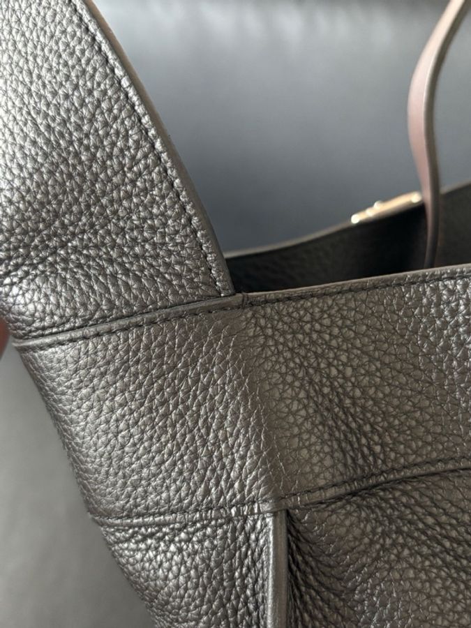 愛馬仕 Hermes Marwari hobo水桶托特 黑銀框P刻。-12