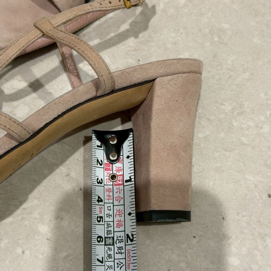 全新閒置🌷#Gucci #櫻花粉 #高跟涼鞋 #37.5碼 #已貼底-5