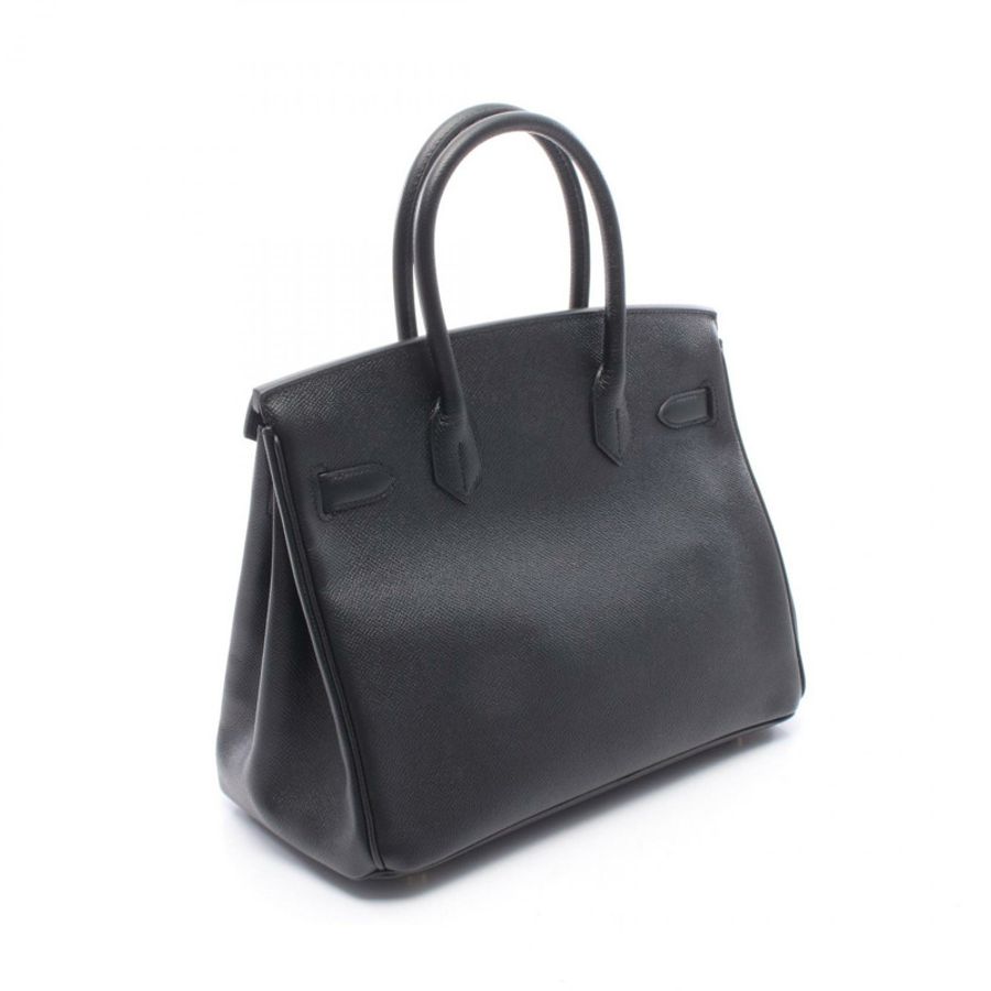 愛馬仕 Birkin 30 手提包,X Epsom 皮革,黑色,二手,女士,金色五金-1