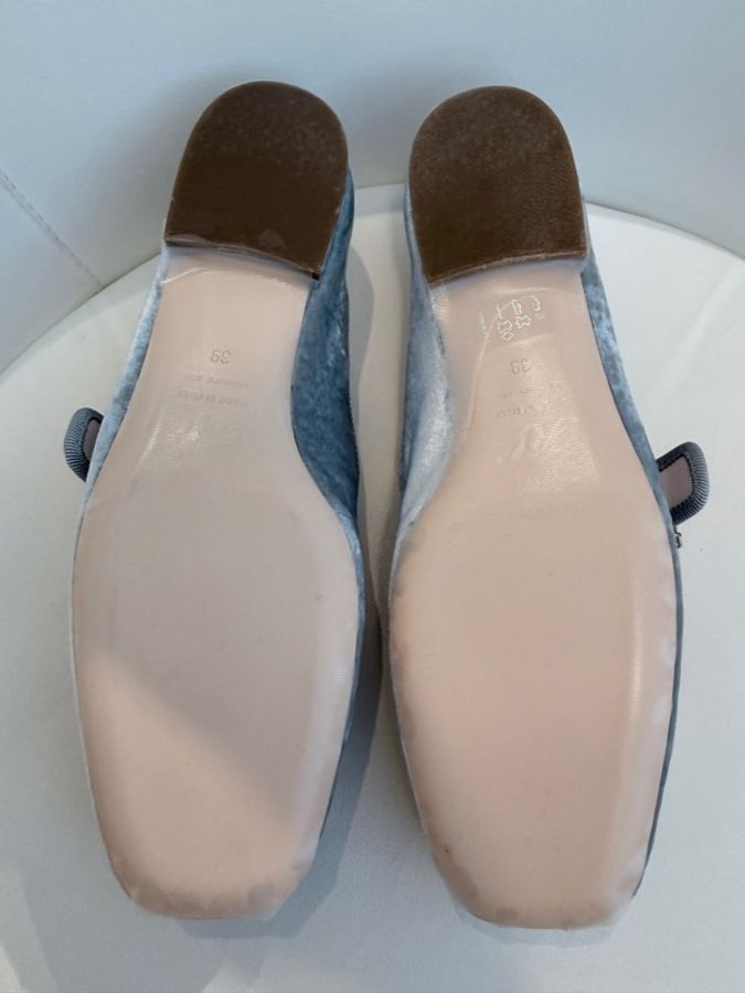 Roger vivier✨RV超顯白方釦絲絨娃娃鞋瑪莉珍鞋 #39 原價四萬多-11