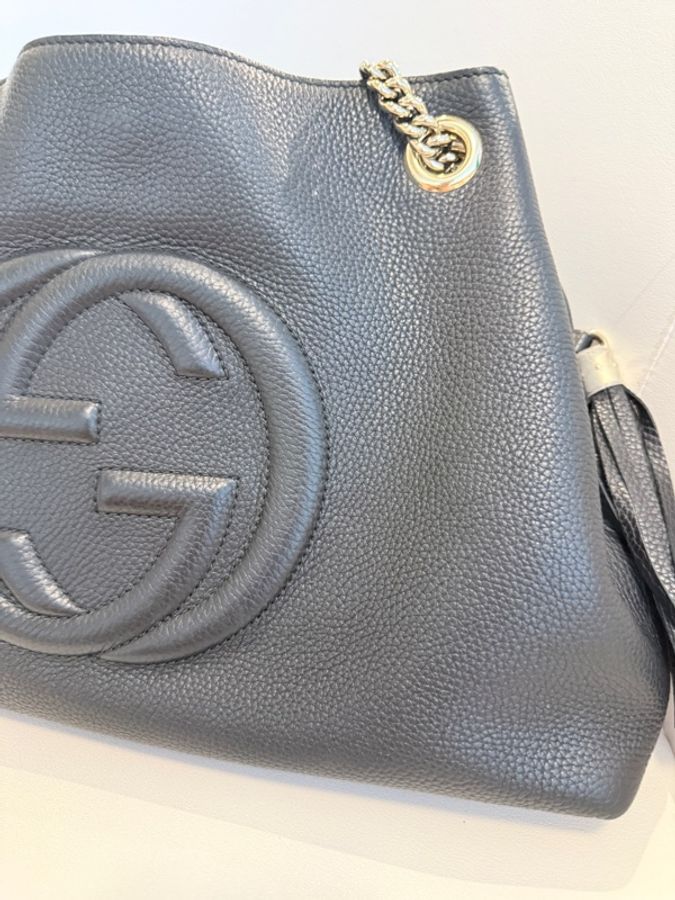 Gucci✨流蘇肩背包托特包斜背包上班粗用通勤包-3