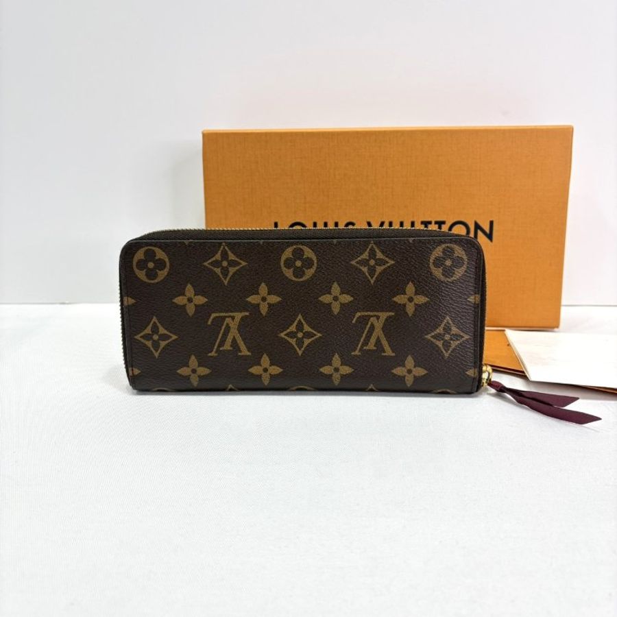 LV Clemence老花拉鍊長夾-1