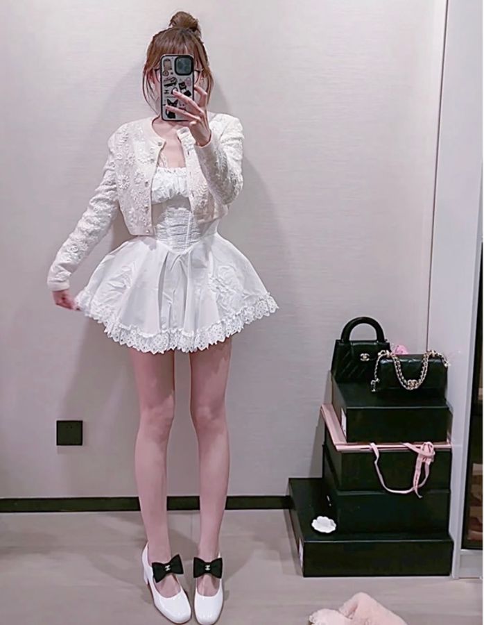 CHANEL✨AG45356蝴蝶結漆皮後跟鞋高跟鞋瑪莉珍鞋 #40-1