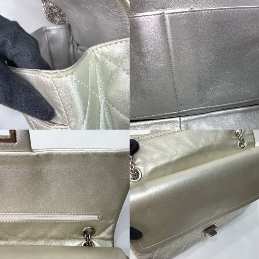 CHANEL 2.55銀鏈翻蓋包-7
