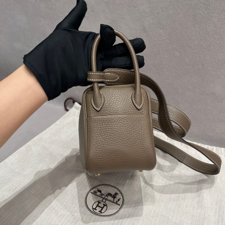 Hermes mini lindy 大象灰 二代-8