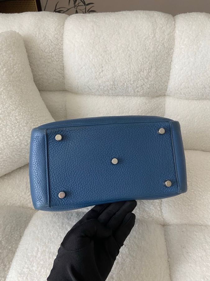 Hermes Lindy 26 瑪瑙藍拼海鷗灰-3