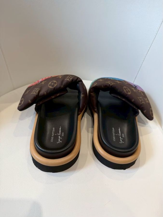 Louis Vuitton✨LV草間彌生聯名魔鬼氈南瓜拖鞋 #40 MA0213-4