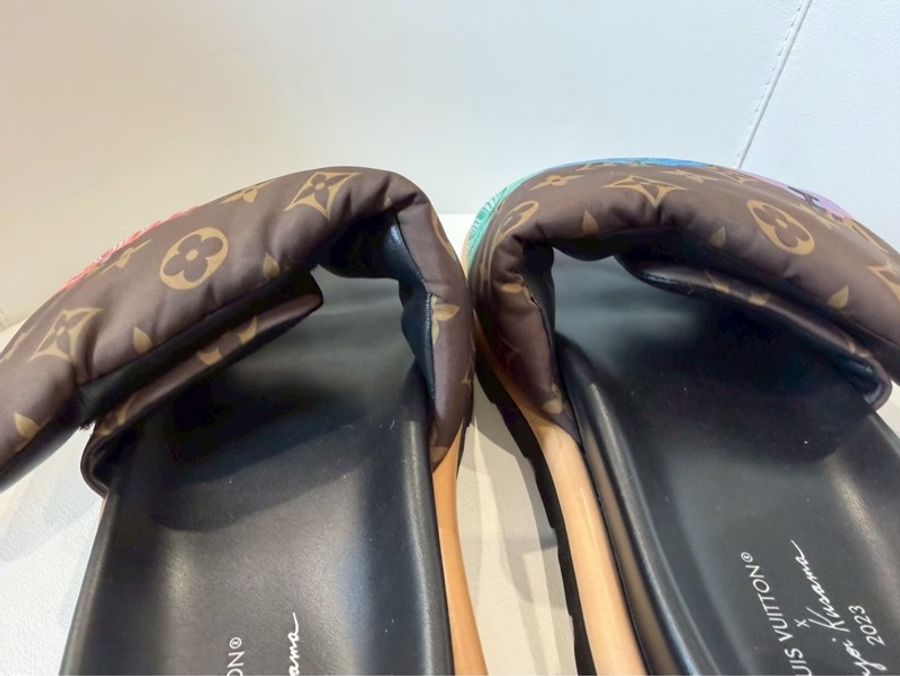 Louis Vuitton✨LV草間彌生聯名魔鬼氈南瓜拖鞋 #40 MA0213-6