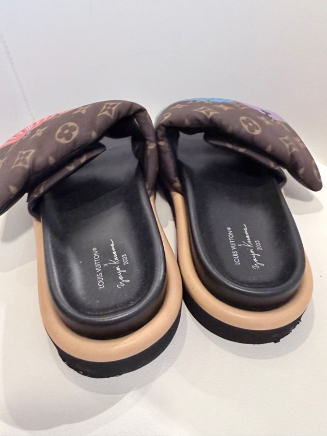 Louis Vuitton✨LV草間彌生聯名魔鬼氈南瓜拖鞋 #40 MA0213-19