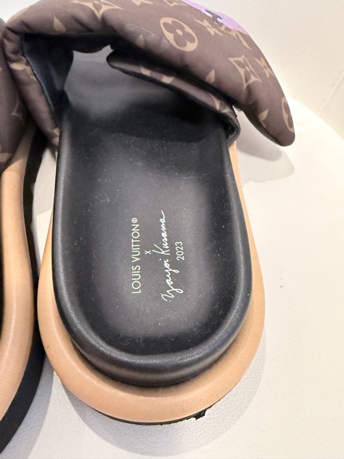 Louis Vuitton✨LV草間彌生聯名魔鬼氈南瓜拖鞋 #40 MA0213-21