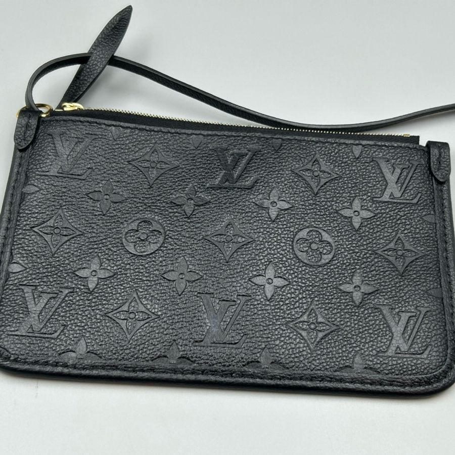 路易威登/LV Carryall小號 黑色壓紋牛皮 單肩包斜挎包 金扣-8