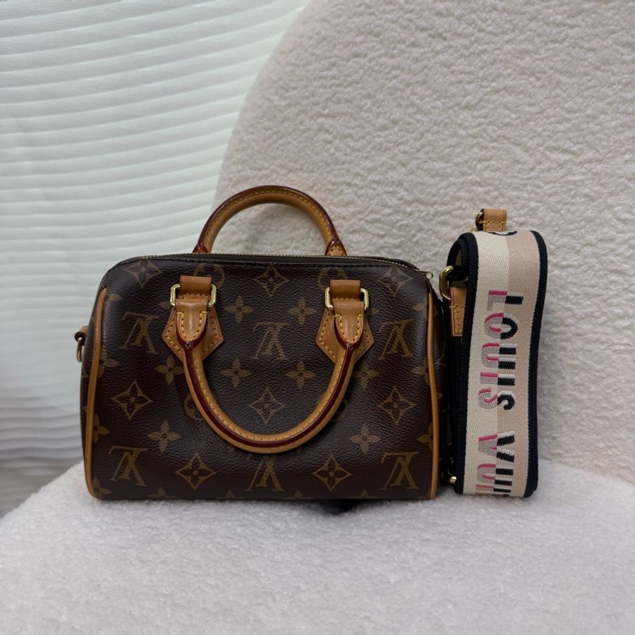 Lv speedy 黑織帶老花20-1