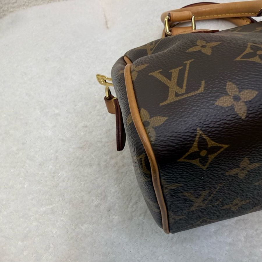 Lv speedy 黑織帶老花20-22