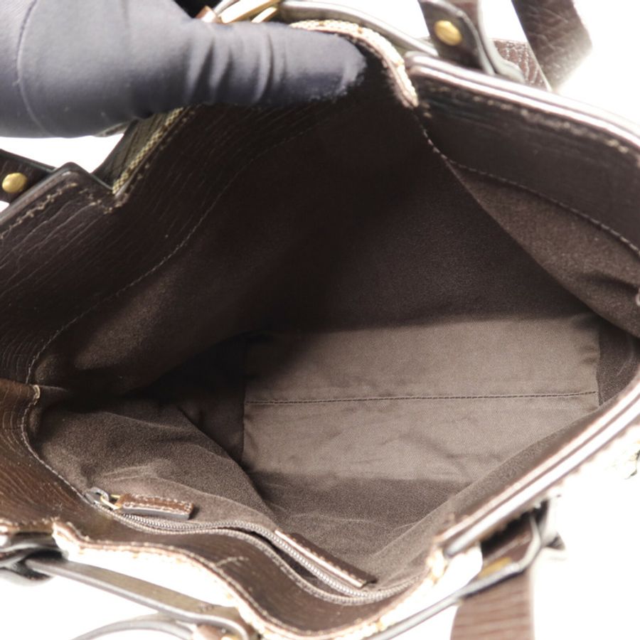 GUCCI 帆布/牛皮皮革Tote Bag手挽袋-4
