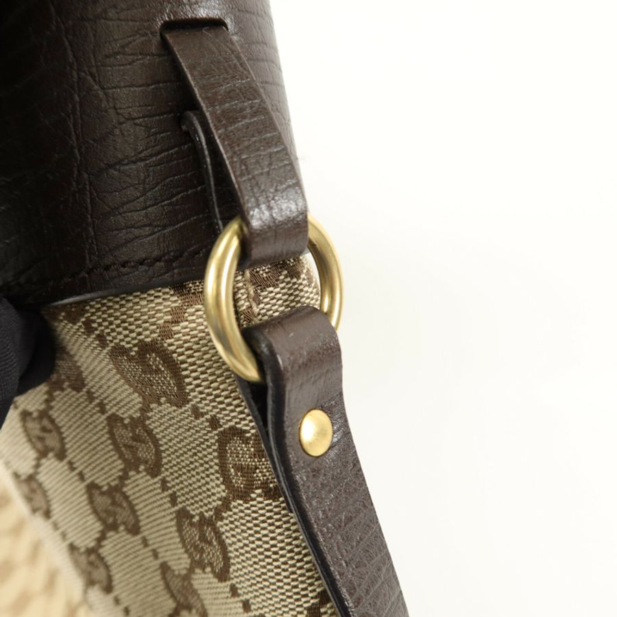 GUCCI 帆布/牛皮皮革Tote Bag手挽袋-6