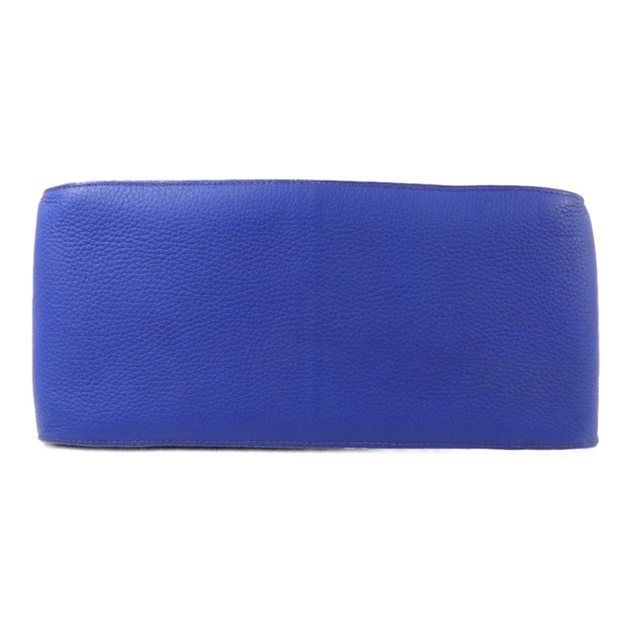 HERMES Clemence皮革Jypsiere 34肩背袋Bleu Electrique-3