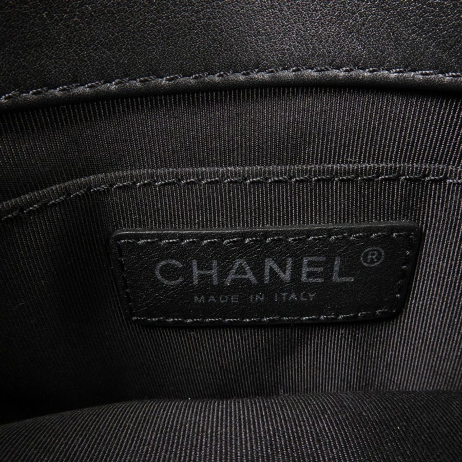 CHANEL 羊皮皮革Chain Shoulder鏈帶肩背袋-5