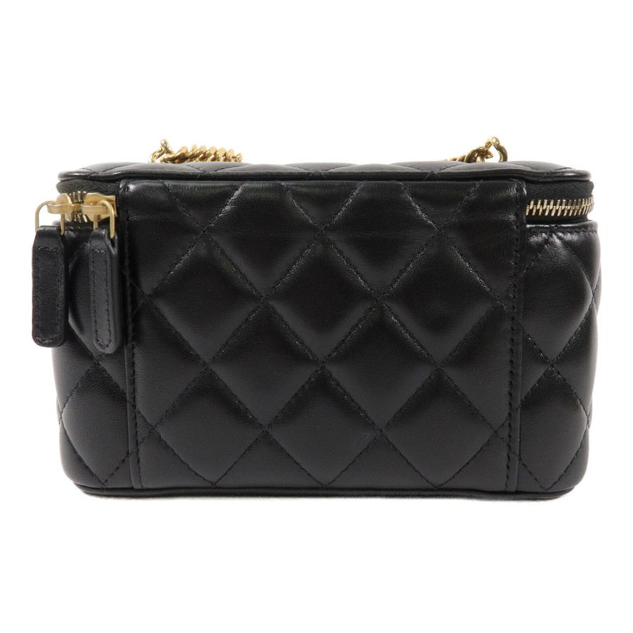 CHANEL 羊皮皮革Vanity Case鏈帶肩背袋-1