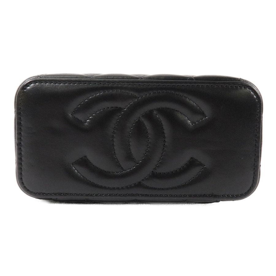 CHANEL 羊皮皮革Vanity Case鏈帶肩背袋-3
